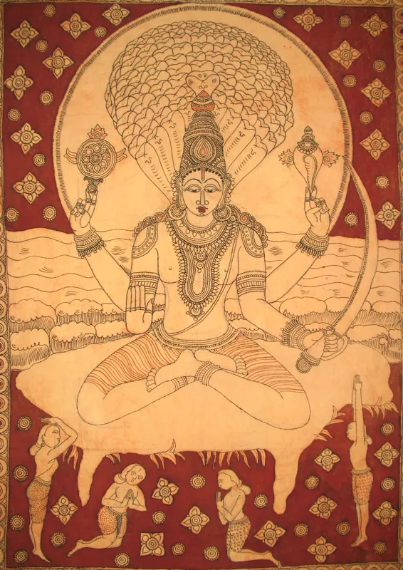 Bhagavan Patanjali et 4 disciples imaginé par Sri T. Krishnamacharya