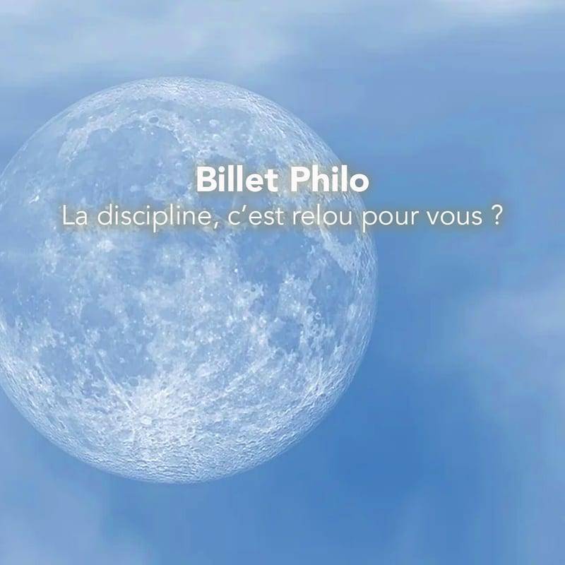 Jaquette de l'épisode #81 Billet philo : la discipline, c'est relou pour vous ?