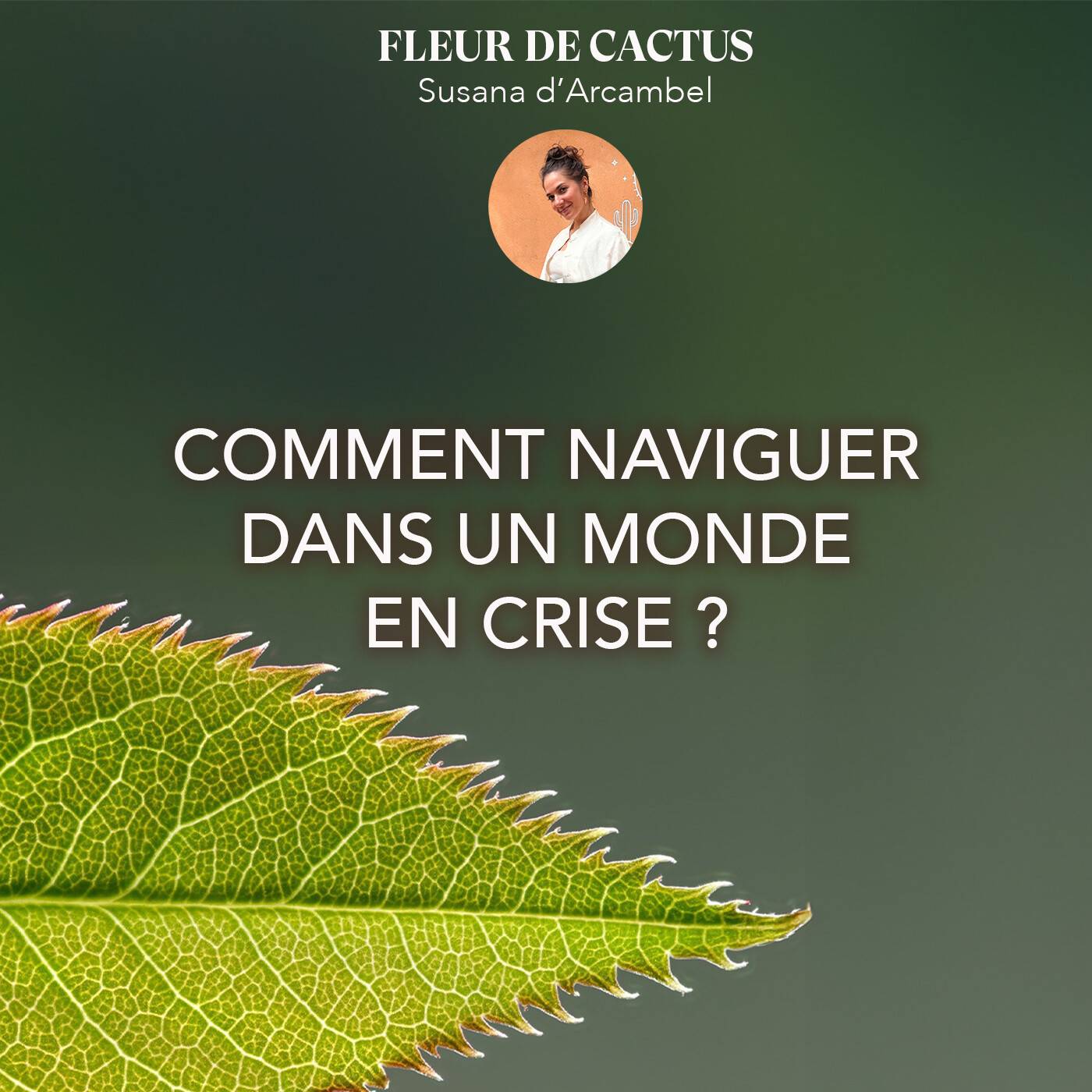 Jaquette de l'épisode #104 Comment naviguer dans un monde en crise ? du podcast Fleur de Cactus