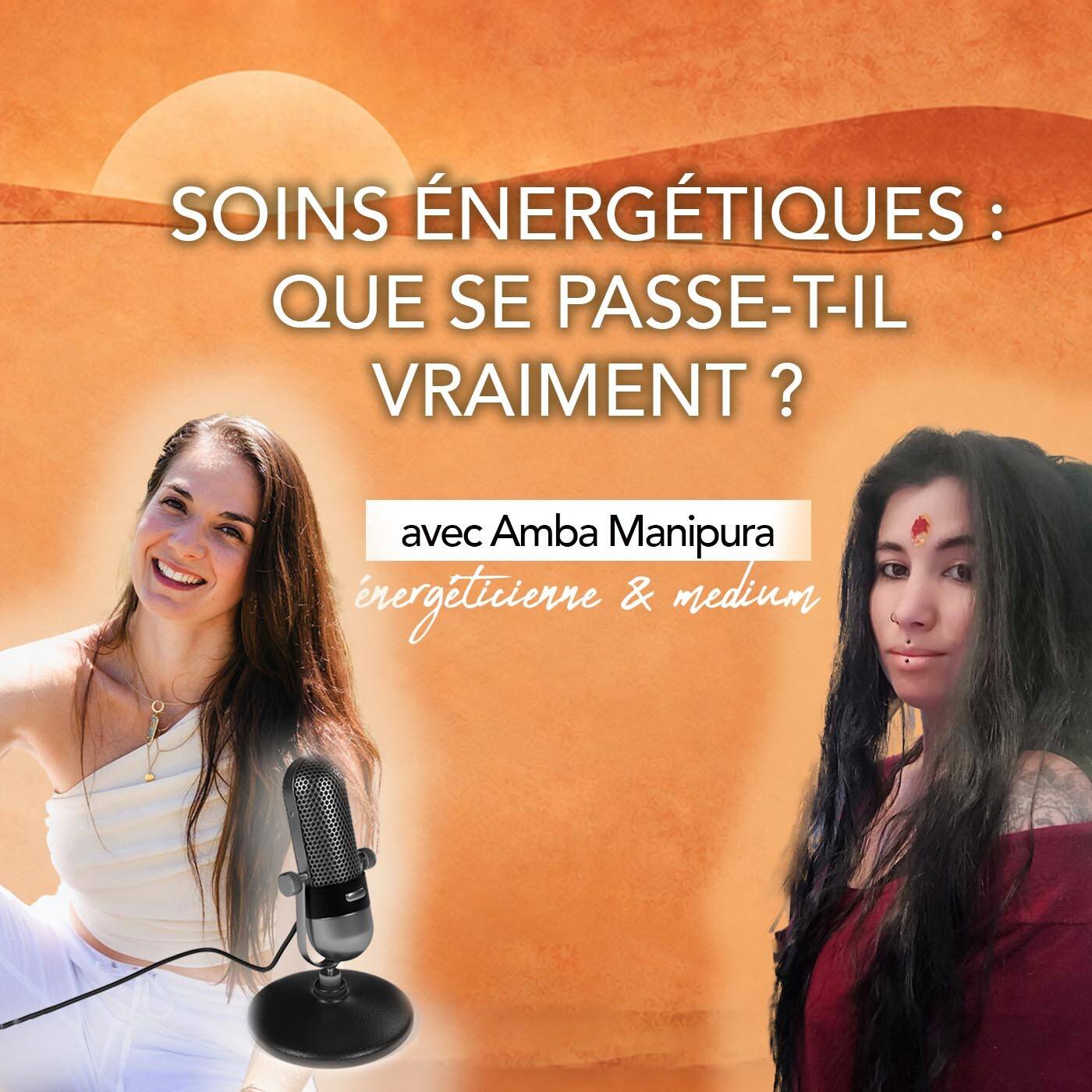 Jaquette de l'épisode #112 Énergie, médiumnité et yoga : un dialogue avec le corps ! avec Amba Manipura du podcast Fleur de Cactus