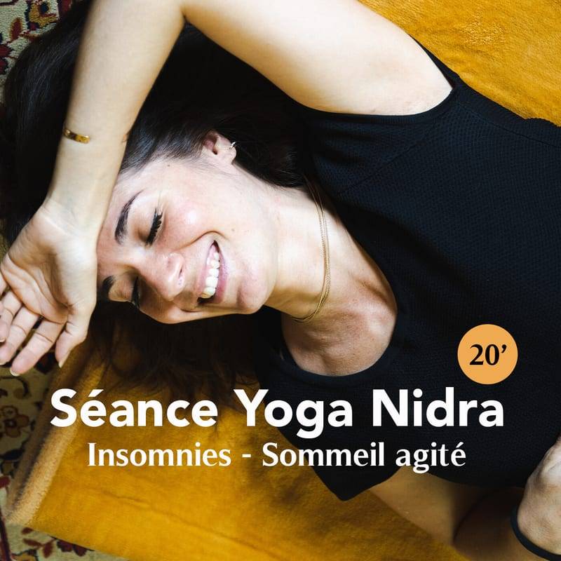 Jaquette de l'épisode #66 Séance Yoga Nidra (20') - Insomnies & Sommeil Agité